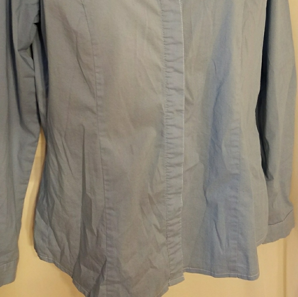 Bogari collared button down long sleeve shirt sz S - Picture 4 of 4